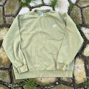 Nike Men's Olive Crewneck Sweater